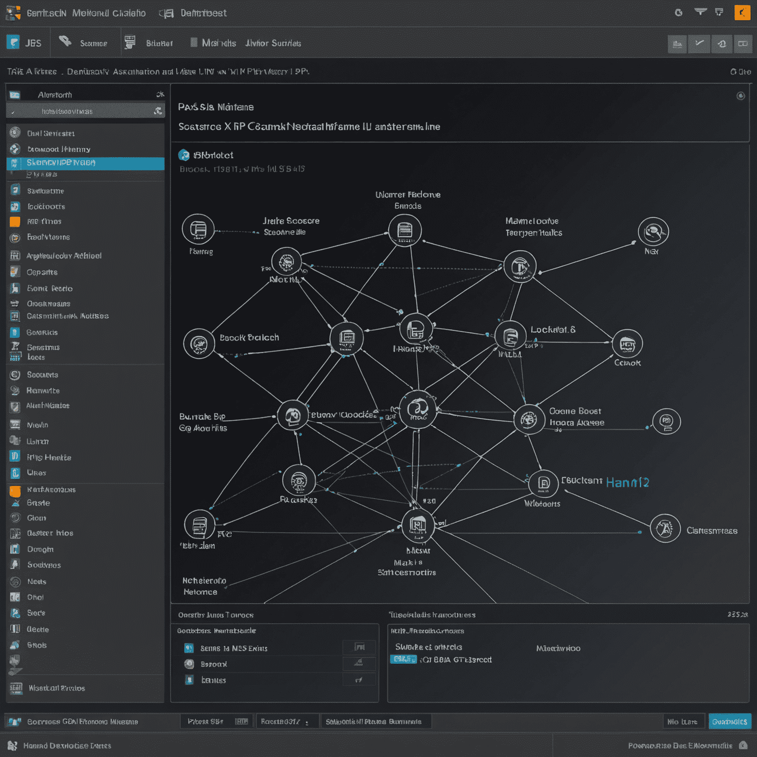 Interface d'Advanced IP Scanner montrant un scan de réseau en cours avec des adresses IP et des noms d'hôtes