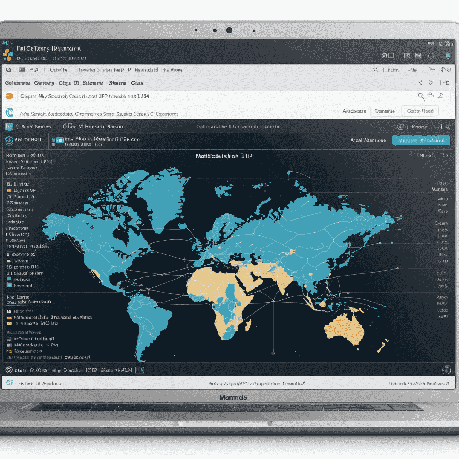 Interface d'Advanced IP Scanner montrant un scan réseau en cours avec des adresses IP, noms d'hôtes et ports ouverts visibles