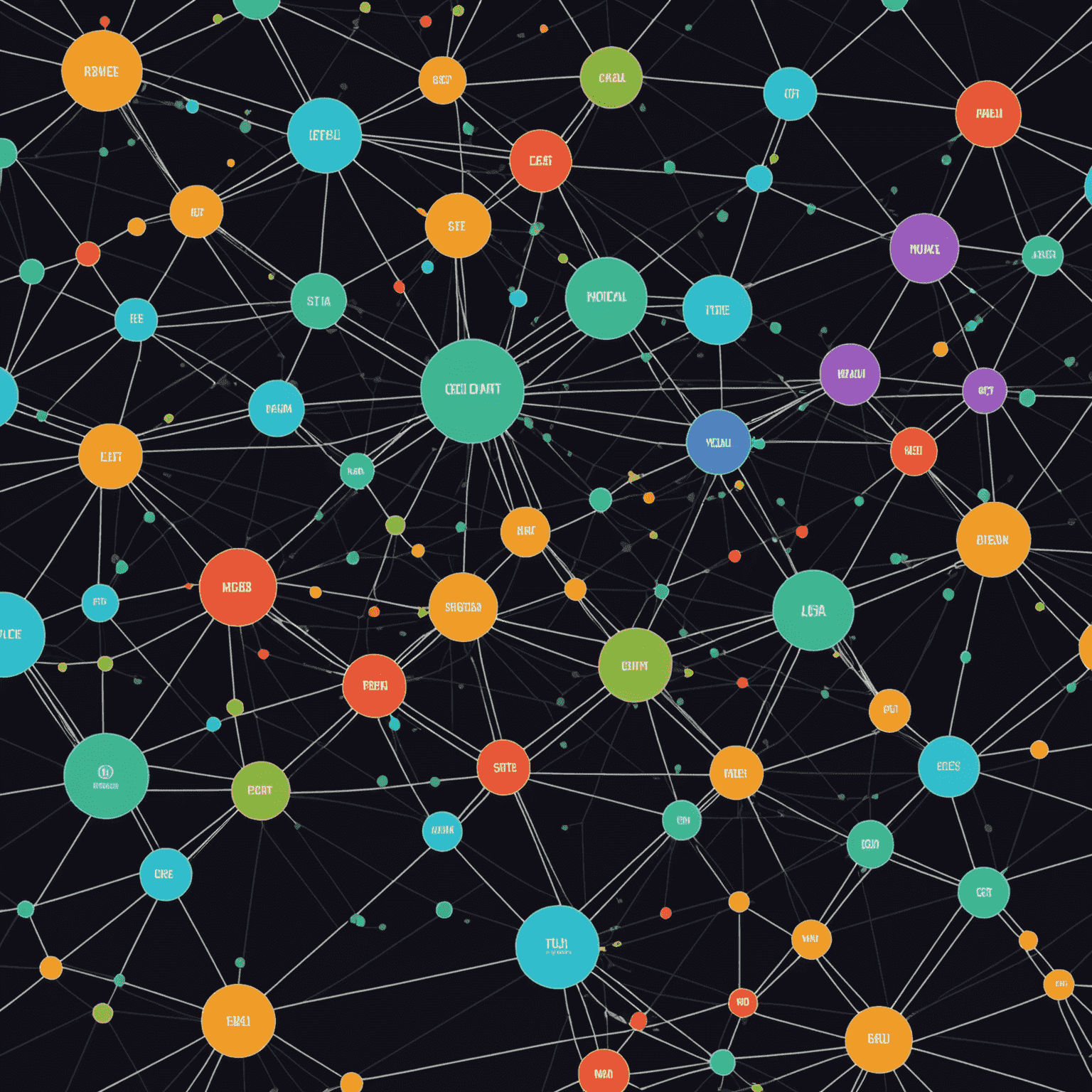 Capture d'écran de l'interface d'Advanced IP Scanner montrant une cartographie réseau détaillée avec des nœuds colorés représentant différents types d'appareils et leurs connexions